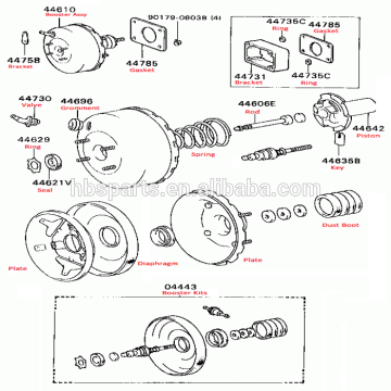 6 &quot;Brems Vakuum Booster OEM 5130060C10 für Suzuki Carry 1985-1999